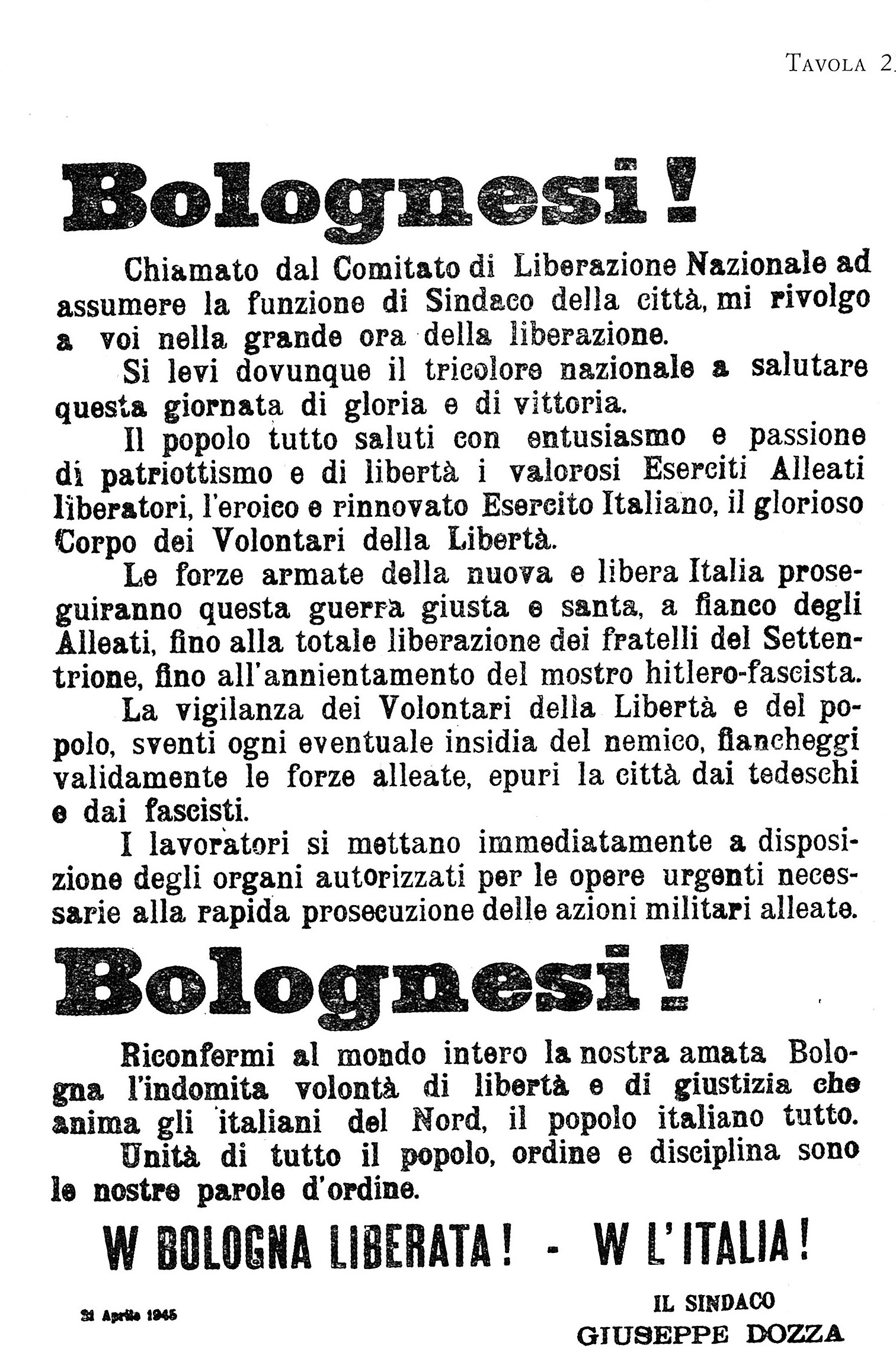 Politica ed economia a Bologna nei venti mesi dell'occupazione nazista
